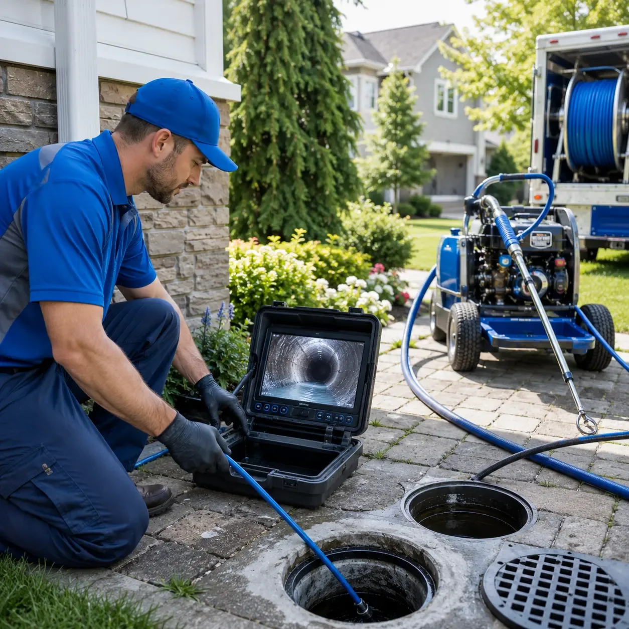 Outdoor drain cleaning professionals serving Lincoln, ME